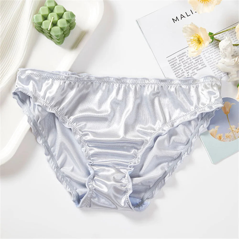 Seamless Wears™ Frill Trim Ice Silk Invisible Underwear