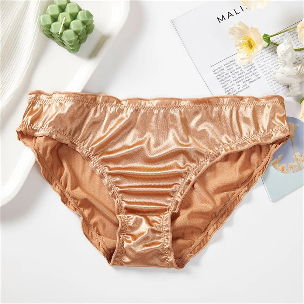 Seamless Wears™ Frill Trim Ice Silk Invisible Underwear