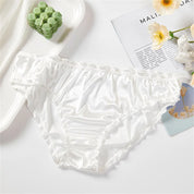 Seamless Wears™ Frill Trim Ice Silk Invisible Underwear