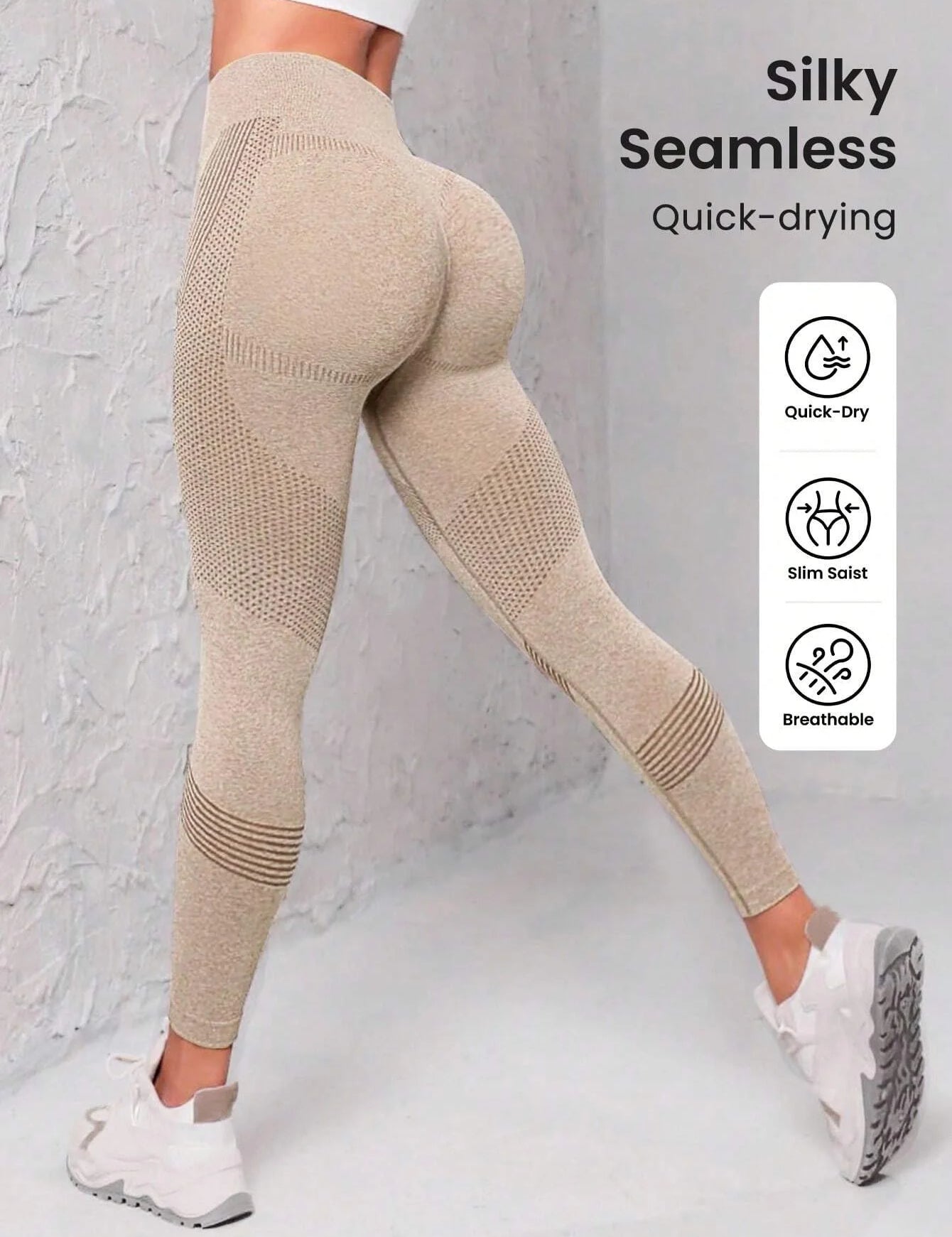 Seamless Wears™ Wide Waistband Sports Leggings
