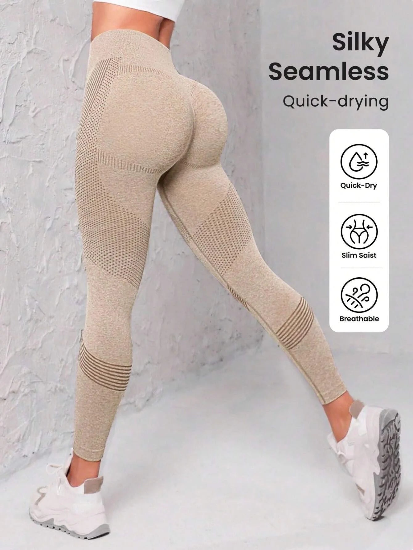 Seamless Wears™ Wide Waistband Sports Leggings