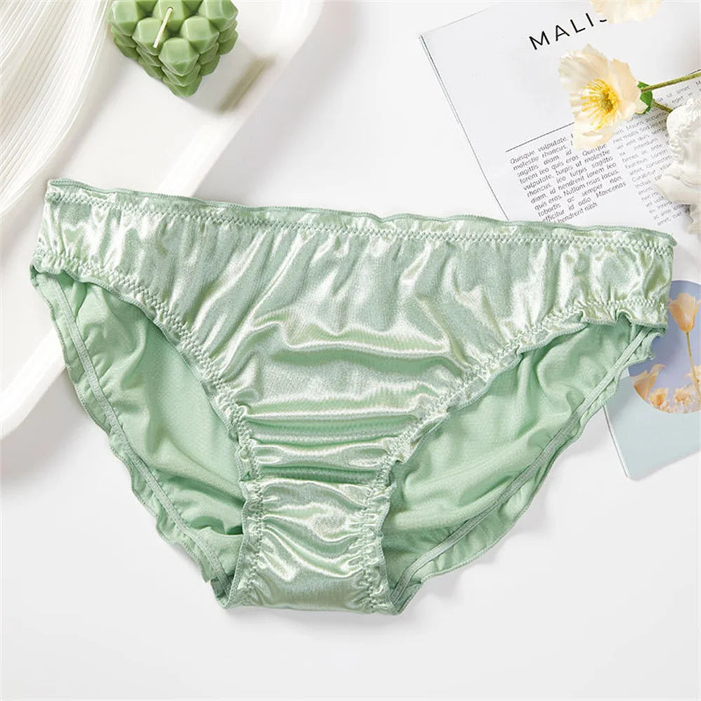 Seamless Wears™ Frill Trim Ice Silk Invisible Underwear