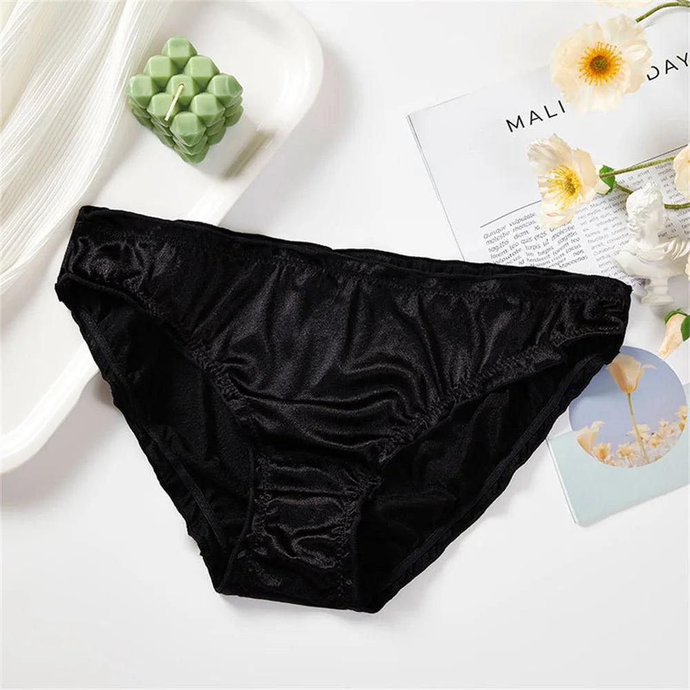 Seamless Wears™ Frill Trim Ice Silk Invisible Underwear
