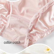 Seamless Wears™ Frill Trim Ice Silk Invisible Underwear