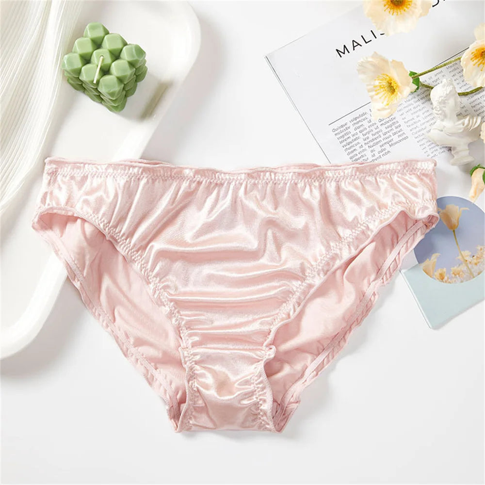 Seamless Wears™ Frill Trim Ice Silk Invisible Underwear